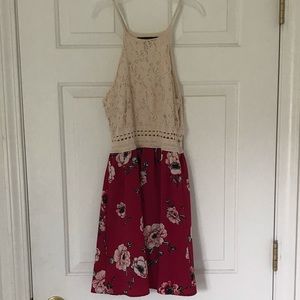 Red Floral Sundress